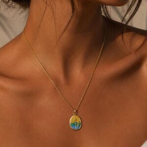 Flower necklace D119